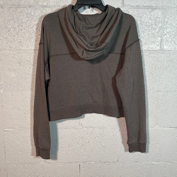 Bass Outdoor Womens Hibernate Half-Zip Hoodie Top Peat green, XS - Picture 2 of 7